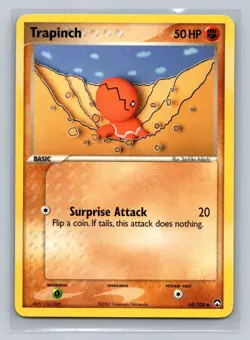 Pokemon Trapinch Power Keepers 68/108 Light Play LP+ or Better - Image 1