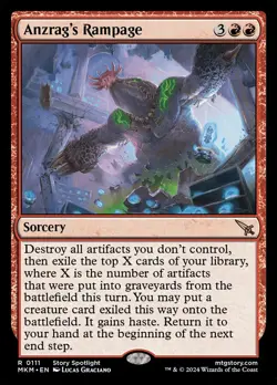 Anzrag's Rampage - 111 - Murders at Karlov Manor- Near Mint - MTG - Image 1