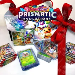 Pokemon TCG Prismatic Evolutions ETB Lot - 186 Cards - Elite Trainer Box SV8.5 - Image 1