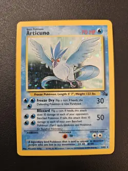 Articuno 2/62 Fossil Holo LP Pokemon - Image 1