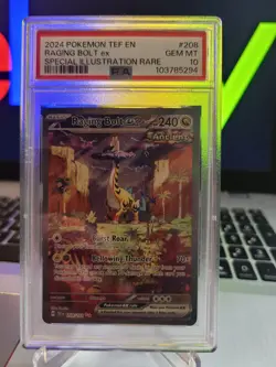 2024 Pokemon Temporal Forces Special Illustration Rare #208 RAGING BOLT: PSA 10 - Image 1