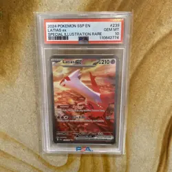 Pokemon Latias ex Surging Sparks Special Illustration Rare #239 PSA 10 Gem Mint - Image 1
