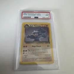 2000 Pokemon Rocket Dark Machamp Holo 10/82 psa 9 mint not 1st edition. - Image 4