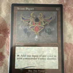 MTG Arcane Signet Foil Secret Lair Dan Frazier NM+ - Image 1