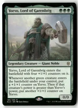 Yorvo, Lord of Garenbrig 185 Rare Throne of Eldraine Magic: The Gathering NM - Image 1