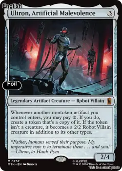 (Preorder) Ultron, Artificial Malevolence EN [MSH - 252] - NM [Foil] TCG MTG - Image 1