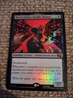 Black Widow, Deadly Hunter Foil Marvel Super Heroes Mtg Nm 0648 - Image 1