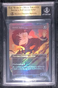 The Legend of Roku Borderless Foil BGS 9.5 Graded Avatar MTG - Image 2