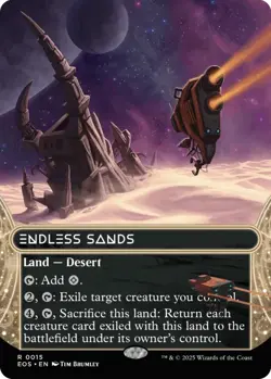Endless Sands (Borderless) - Edge of Eternities: Stellar Sights - 15 - NM - MTG - Image 1