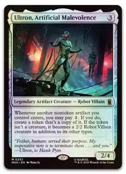 Ultron, Artificial Malevolence #252 (Foil) NM Marvel Super Heroes MSH Magic MTG - Image 1