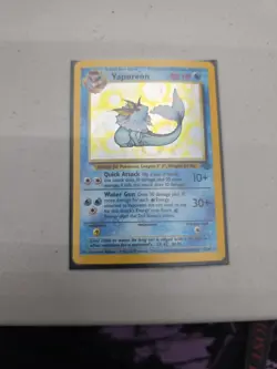 Pokemon Vaporeon Holo Rare 12/64 1999 Jungle - Image 1
