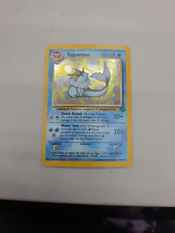 Pokemon Vaporeon Holo Rare 12/64 1999 Jungle - Image 2