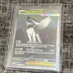 Mega Absol EX Evolutions Secret Rare 180/132 English Holo 280 HP 200 - Image 1