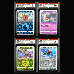 CCG 8/9/9.5/10 2022~23 Pokemon CHN Rotom&Inkay&Ampharos&Porygon 4PCS - Image 1