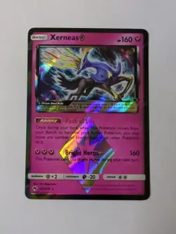 Xerneas 144/214 Prism Star Holo Rare NM | Pokemon Lost Thunder 2018 - Image 1