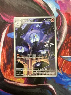 Pokemon Lampent 102/086 SV: White Flare Illustration Rare Full Art Holo ENG - Image 1