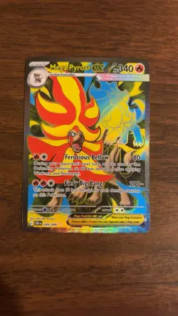 Mega Pyroar ex 099/086 Full Art Double Ultra Rare Pokemon Chaos Rising ME04 NM - Image 1