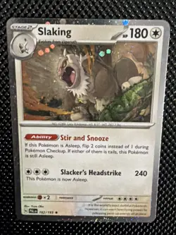 Pokemon Slaking 162/193 Cosmos Holo Burp Swirl Near Mint - Image 1