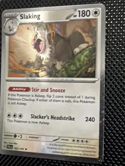 Pokemon Slaking 162/193 Cosmos Holo Burp Swirl Near Mint - Image 3