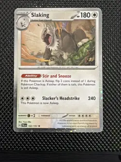 Pokemon Slaking 162/193 Cosmos Holo Burp Swirl Near Mint - Image 4