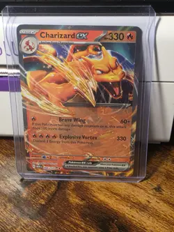 1x Nm Pokemon Charizard ex Double Rare Full Art Holo 006/165 SV151 English - Image 1