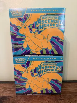 Pokemon Mega Evolutions Ascended Heroes ETB Elite Trainer Box Lot Of 2 - Image 1