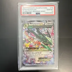 Pokemon 2021 Celebrations Classic Collection M Rayquaza EX 76/108 Holo PSA 10 - Image 1