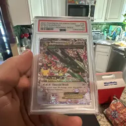 Pokemon 2021 Celebrations Classic Collection M Rayquaza EX 76/108 Holo PSA 10 - Image 3