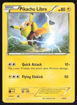 Pikachu Libre (14 14/30 XY Trainer Kit: Pikachu Libre & Suicune Pokemon MP - Image 1