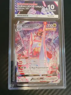 Pokemon TCG Duraludon VMax TG21/TG30 Silver Tempest Special Art ACE 10 - Image 2