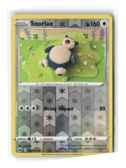 Snorlax Reverse Holo Rare Crown Zenith 109/159 Pokemon Near Mint - Image 1