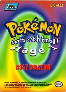 Pokemon Movie Topps 1999 Dratini - Image 2