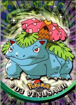 1999 Topps Pokemon Blue Logo Venusaur - Image 1