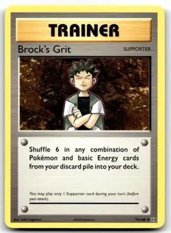 Brock's Grit 74/108 Pokemon XY - Evolutions Non Holo - Image 1
