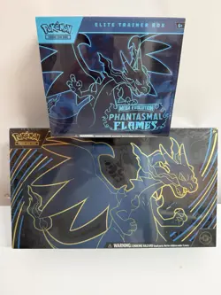 Pokemon TCG Mega Evolution—Phantasmal Flames ETB + Mega Charizard EX Premium - Image 1