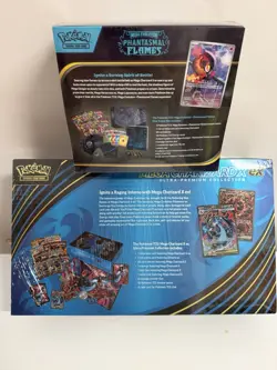 Pokemon TCG Mega Evolution—Phantasmal Flames ETB + Mega Charizard EX Premium - Image 2