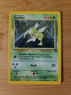 Pokemon TCG Scyther Jungle 10/64 Holo Unlimited Holo Rare - Image 1