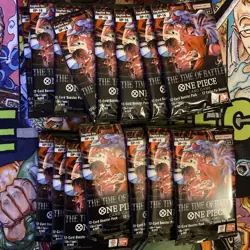 BANDAI TCG CCG ONE PIECE OP16 TIME OF BATTLE LOT OF 15 LOOSE BOOSTER PACK OP-16 - Image 2