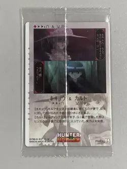 Kikyo and Kalluto Zoldyck - N 09 - Hunter x Hunter Wafer Sealed Card - Image 2