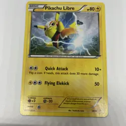 Pikachu Libre Trainer Kit 14/30 Non-Holo Card LP-MP Pokemon TCG - Image 1