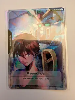 Gundam Card Game Resource FOIL BETA Heero Yuy Wing RP-001 PROMO English - Image 1