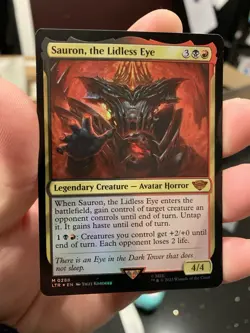 MTG Sauron, the Lidless Eye FOIL Universes Beyond The Lord of the Rings - Image 1