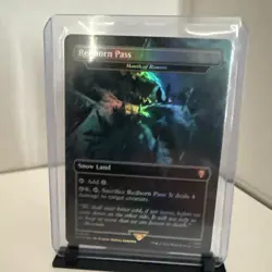 MTG Redhorn Pass - Mouth of Ronom *FOIL* Commander: The Lord of the Rings NM - Image 1