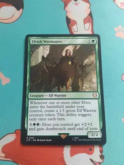 MTG Magic the Gathering - Elvish Warmaster - Middle-Earth LOTR - Image 1