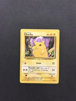 Pikachu 58/102 | Base Set | Non Holo Pokemon Card MP - Image 1