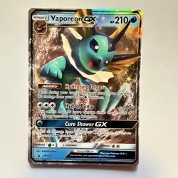 Vaporeon GX SM172 - Sun & Moon Promo Pokemon Card - NM - Image 1