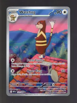 2025 POKEMON TCG WHITE FLARE 153/086 WATCHOG ILLUSTRATION RARE - Image 1