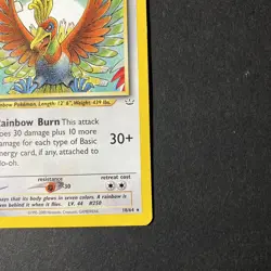 Ho-oh 18/64 - Neo Revelation Unlimited Rare - LP/MP - Vintage 2001 - WoTC - Image 5