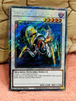 Yugioh Ally of Justice Catastor RA03-EN222 Platinum Secret Rare 1st Ed NM - Image 1