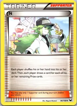 N 96/108 UNCOMMON DARK EXPLORERS POKEMON LP - Image 1